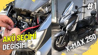 Doğru Akü Seçimi Ve Akü Değişimi Nasıl Yapılır  Yamaha XMax 250 [upl. by Elly]