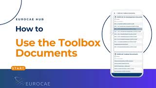 How to use the Toolbox Documents EUROCAE Hub [upl. by Nivad]