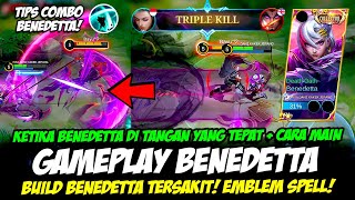 TUTORIAL BENEDETTA TERBARU❗ COMBO BENEDETTA EXP❗ BUILD BENEDETTA TERSAKIT❗ GAMEPLAY BENEDETTA GLOBAL [upl. by Aizatsana]