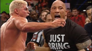 The Rock Tells the Truth Whats happen agains him and Cody Rhodes Cody vs The Rock is Personal Match [upl. by Kenn]