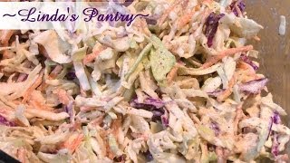 Kicked Up Cole Slaw With Lindas Pantry [upl. by Tamra739]