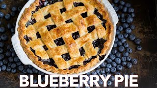 How To Make The Ultimate Blueberry Pie Recipe  Flaky Crust [upl. by Kora]