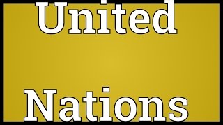 United Nations Meaning [upl. by Ahtinak]