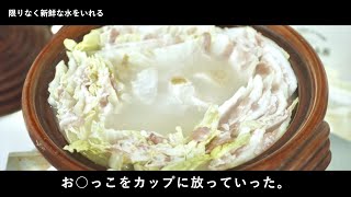 ブラック企業で仕事中にお漏らしして人権を失ったサラリーマンの夕食（白菜と豚肉の豆乳鍋） [upl. by Dloraj]