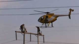 Power line workersHelicopter [upl. by Irami]