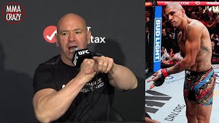 Dana White reacts to Alex Pereira KO win shuts down Heavyweight move [upl. by Yerg993]