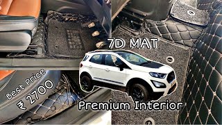 diy 7D MAT INSTALLATION FORD ECOSPORT INTERIOR FLOOR MODIFICATION  DIY INSTALLATION in 4K [upl. by Teirtza]