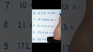 Penjumlahan Tiga Bilangan matematika math shorts [upl. by Josey464]