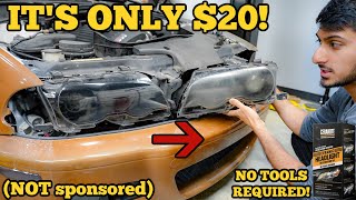 THE BEST HEADLIGHT RESTORATION KIT IVE EVER USED and its cheap [upl. by Elspeth]