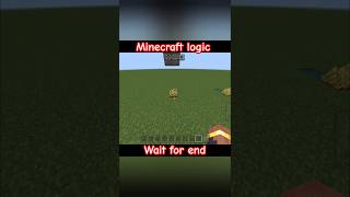 Minecraft logic that will blow your mind minecraft gaming shorts ytshorts [upl. by Grange740]