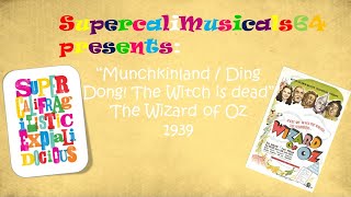 Munchkinland  Ding Dong  The Witch is dead  Lyrics  The Wizard of Oz 1939 [upl. by Ecyt]