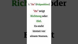 Unterschied zwischen quotZuquot und quotZu  Infinitivquot b1 [upl. by Amberly672]