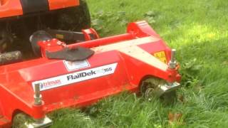 Kubota F3890 amp Trimax FlailDek 155 Demo  VIncent Tractors Cornwall [upl. by Natka]