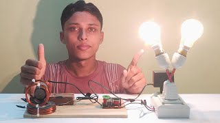 I Made a 220v Generator Using Copper Coil [upl. by Reinert]