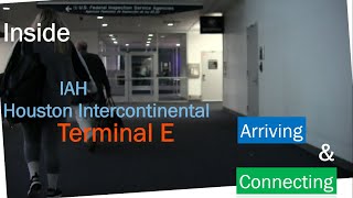 Houston Intercontinental Airport IAH  Walking Through International Arrivals and Connecting [upl. by Sutniuq660]