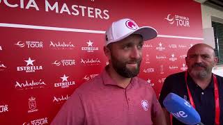 Jon Rahm Sunday Interview Estrella Damm Andalucía Masters [upl. by Aillicsirp]