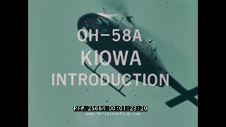 BELL TEXTRON OH58A KIOWA US ARMY FAMILIARIZATION FILM 25664 [upl. by Eggleston]