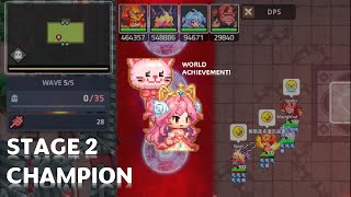 Guardian Tales Champion CoOp Expedition 2  World Achievement [upl. by Arekat]