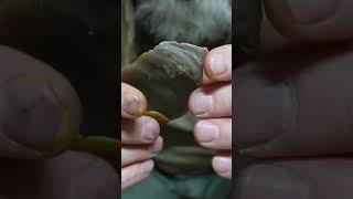 INGENIOUS NEANDERTHAL Butchering Tool primitivetechnology flintknapping donnydust caveman [upl. by Yrolg]