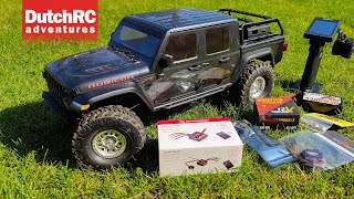 HobbyWing QuickRun WP1080 ESC  Axial SCX10 III Upgrades Series [upl. by Nolos]