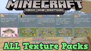 Minecraft Xbox One ALL Texture Packs Showcase [upl. by Barbur530]