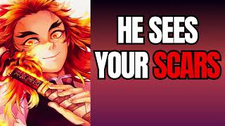 He sees your scars  Rengoku x Listener ASMR [upl. by Akemed]