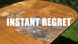 Saving A Vintage Ethan Allen Table  Bleaching Furniture  Furniture Refinishing amp Restoration [upl. by Laamaj]