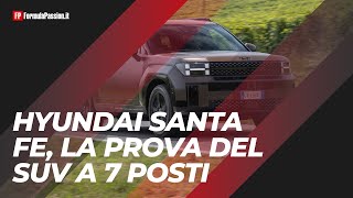 Hyundai Santa Fe 2024 Test Drive  Come va il SUV da 7 posti rivoluzionato prezzo da 49600€ [upl. by Amalea]