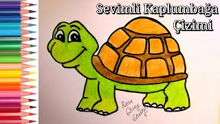 KAPLUMBAĞA NASIL ÇİZİLİR  Kolay Kaplumbağa Çizimi  Boyama  Tosbağa  رسم و رسم السلحفاة funny [upl. by Varick]