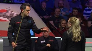 Ronnie O’Sullivan told referee Desislava Bozhilova to chill [upl. by Aikemal297]