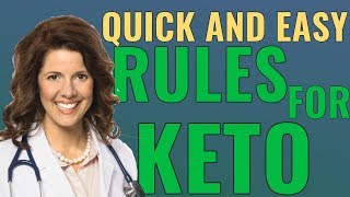 Keto Diet Explained Quick and Easy Rules of the Keto Diet [upl. by Emia]