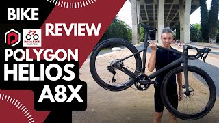 Polygon Helios A8X Bike Review 2022  Shimano Ultegra R8170 Di2 12 Speed Disc [upl. by Anigroeg]