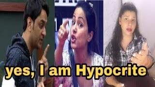 BIG BOSS  Yes I Am Hypocrite  DAY 11  Review by SAMBHAVNA SETH [upl. by Balbinder332]