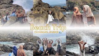 MINI VLOG PERGI KE PANTAI PAYANGAN JEMBER WITH MY FRIENDS 🌊🌞 SERU BANGET [upl. by Anilak129]