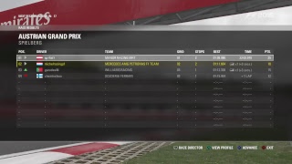 Live PS4uitzending formule 1 Race 25 Austria [upl. by Medardas]