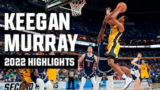 Keegan Murray 2022 NCAA tournament highlights [upl. by Ajnin322]