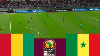 Guinea 0 vs 2 Senegal LIVE CAF 2024 match highlights  Video game simulation PES 2021 [upl. by Aleras]