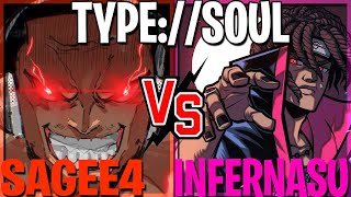 Infernasu And Sagee4 TOXIC Debate Over TYPE SOUL [upl. by Llekcm]