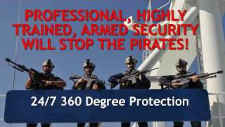 Stopping Somali Pirates w 50 CAL Maritime Security Protecting Vessels [upl. by Brunelle]