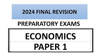 2024 FINAL REVISION ECONOMICS PAPER 1 GRADE 12 P1 THUNDEREDUC [upl. by Lerak251]