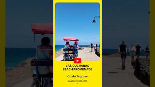 🏖️ LANZAROTE Costa Teguise  beach promenade Playa Cucharas lanzarote walkingtour canaryislands [upl. by Fidelity]