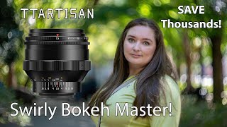 TTArtisan 75mm f15 Swirly Bokeh M42 Lens Review [upl. by Harriott24]