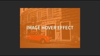 Image Overlay Hover Effect With CSS [upl. by Halfdan54]