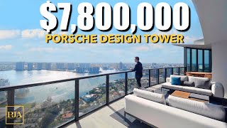 Porsche Design Tower  7 Million Dollar  Miami Condo  Peter J Ancona [upl. by Eletnahs]