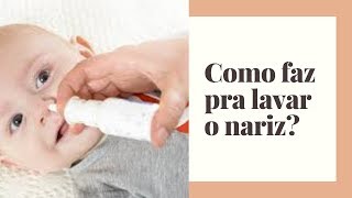 Lavagem nasal com soro fisiológico  Como fazer [upl. by Irreg]