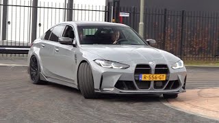 BMW M3 G80 with R44 Performance Exhaust  Start Accelerations amp Drifts [upl. by Adorl]