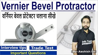 Vernier Bevel Protractor full Concept  All Technical Exam Important Topic [upl. by Aymer]