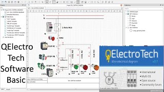 QElectroTech Software for DOL Stater [upl. by Eintihw]