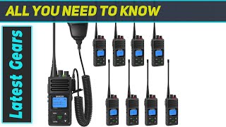 SAMCOM Two Way Radios Long Range 9 Packs with Shoulder Mic [upl. by Hasila]