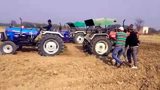 Swaraj 855 vs powertrack tractor tochan in haryana [upl. by Stilla139]